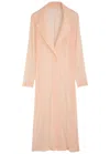 Norma Kamali Single-breasted Mesh Coat