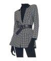 Norma Kamali Single Breasted Boy Fit Riding Jacket In Black
