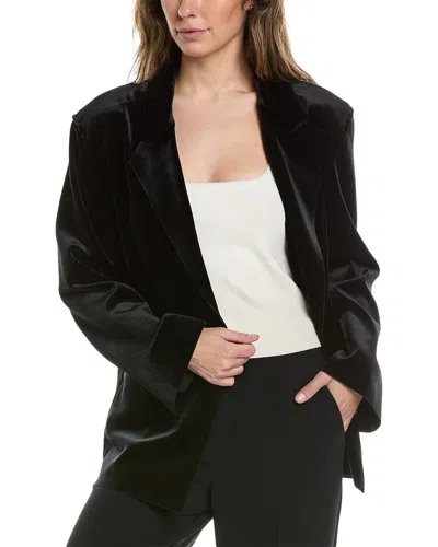 Norma Kamali Single-breasted Straight Fit Jacket In Black