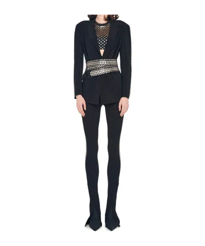 Norma Kamali Single-breasted Straight Jacket In Black