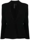 Norma Kamali Single-breasted Buttoned Blazer In Black