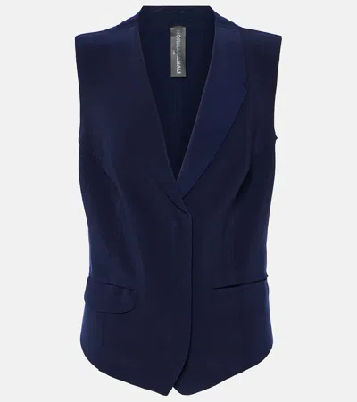 Norma Kamali Single-breasted Vest In Blau