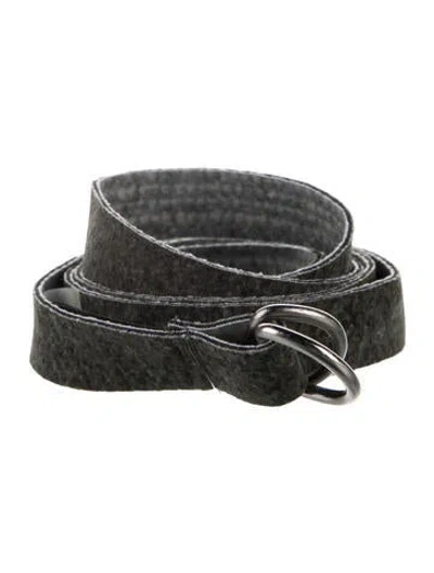 Pre-owned Norma Kamali Skinny Belt W/ Tags In Green