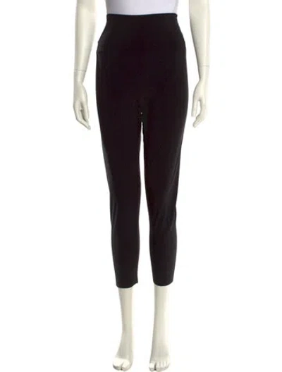 Pre-owned Norma Kamali Skinny Leg Pants In Black