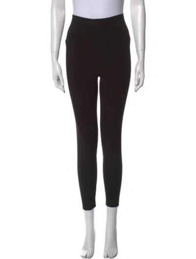 Pre-owned Norma Kamali Skinny Leg Pants In Black