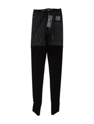 Pre-owned Norma Kamali Skinny Leg Pants In Black