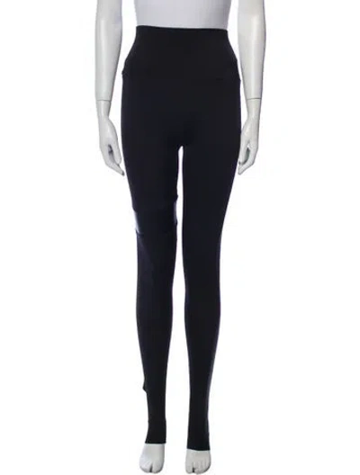 Pre-owned Norma Kamali Skinny Leg Pants In Black