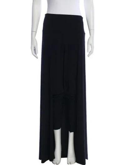 Pre-owned Norma Kamali Skinny Leg Pants In Black