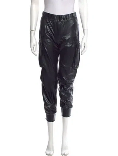 Pre-owned Norma Kamali Skinny Leg Pants In Black