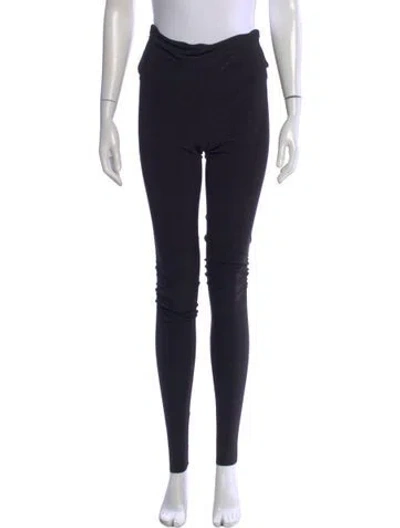 Pre-owned Norma Kamali Skinny Leg Pants In Black