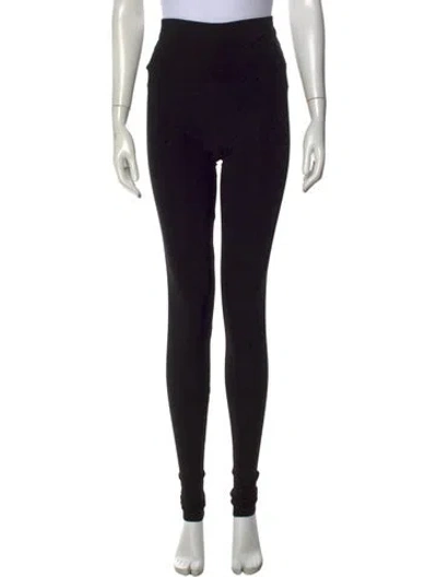 Pre-owned Norma Kamali Skinny Leg Pants In Black