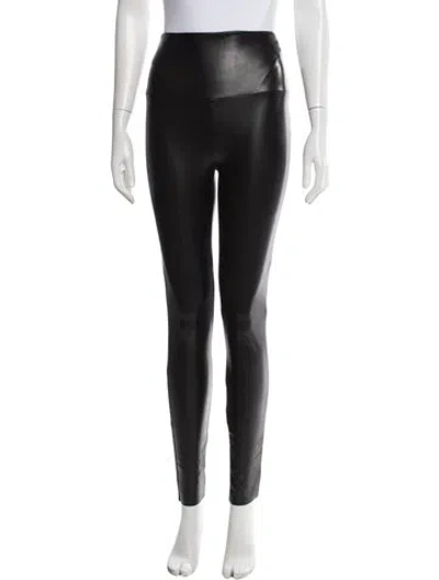 Pre-owned Norma Kamali Skinny Leg Pants In Black