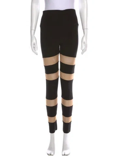 Pre-owned Norma Kamali Skinny Leg Pants In Black
