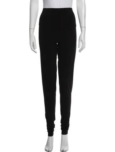 Pre-owned Norma Kamali Skinny Leg Pants In Black