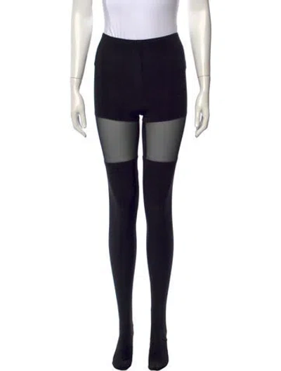 Pre-owned Norma Kamali Skinny Leg Pants In Black
