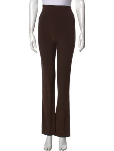 Pre-owned Norma Kamali Skinny Leg Pants In Brown