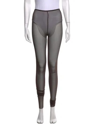 Pre-owned Norma Kamali Skinny Leg Pants In Gray