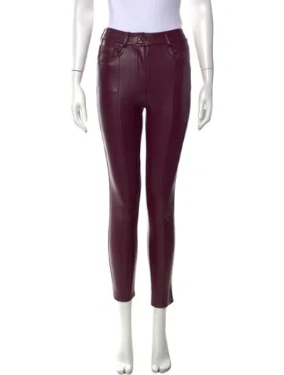 Pre-owned Norma Kamali Skinny Leg Pants In Purple