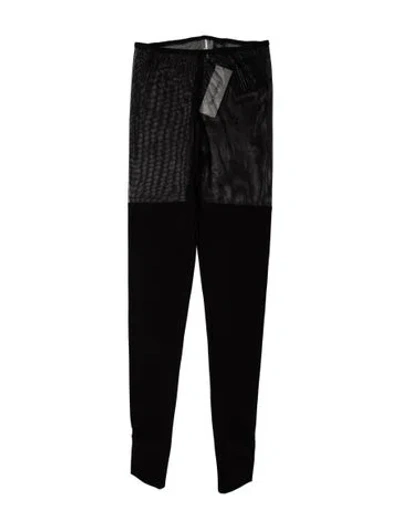 Pre-owned Norma Kamali Skinny Leg Pants W/ Tags In Black