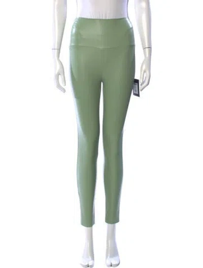 Pre-owned Norma Kamali Skinny Leg Pants W/ Tags In Green