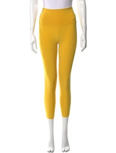 Pre-owned Norma Kamali Skinny Leg Pants W/ Tags In Yellow