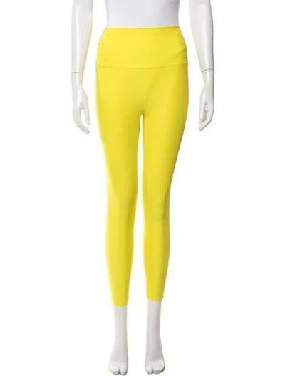 Pre-owned Norma Kamali Skinny Leg Pants In Yellow