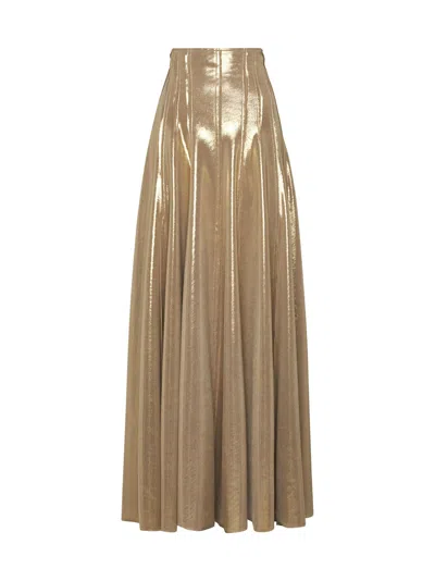 Norma Kamali Skirt In Gold