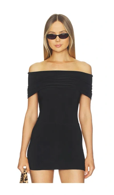 Norma Kamali Sleeveless Cowl Neck Hooded Bodysuit In Black