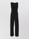 Norma Kamali Kamali Kulture Shirred Waist Jumpsuit Black