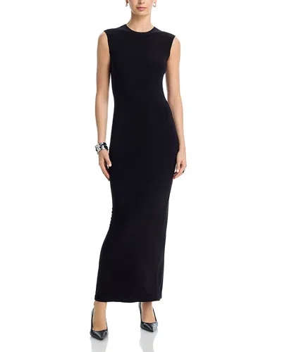 Norma Kamali Sleeveless Long Dress In Black