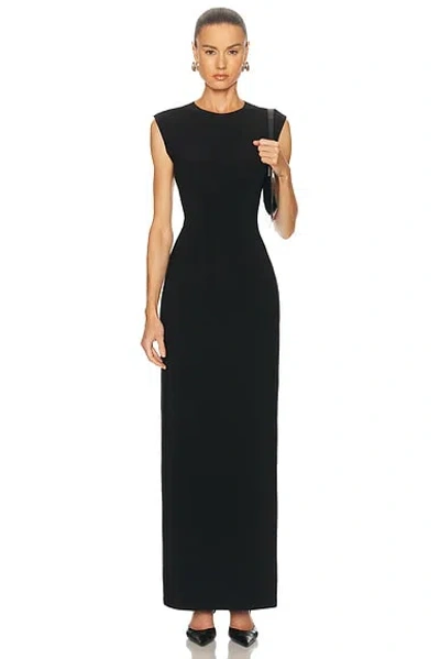 Norma Kamali Sleeveless Long Dress In Black