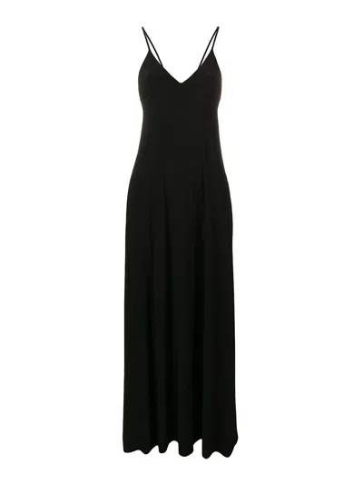 Norma Kamali Sleeveless Long Dress In Black