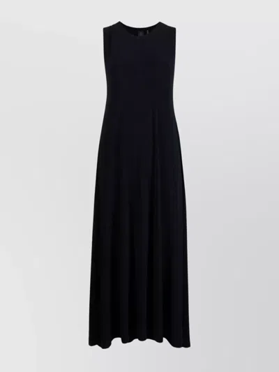 Norma Kamali Sleeveless Long Dress In Black