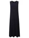 Norma Kamali Jersey Long Dress In Midnight