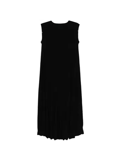 Norma Kamali Sleeveless Midi Dress In Black