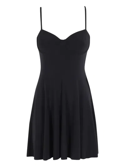 Norma Kamali Sleeveless Mini Dress In Black