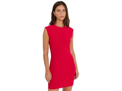 Norma Kamali Sleeveless Mini Dress Women's Dress Tiger Red: Sm (women's 4)