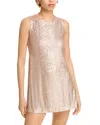 Norma Kamali Sleeveless Mini Swing Dress In Baby