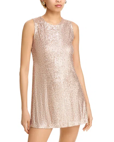 Norma Kamali Sleeveless Mini Swing Dress In Baby