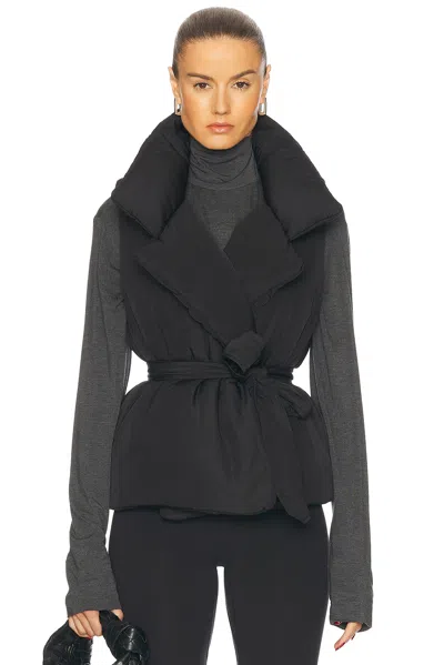 Norma Kamali Sleeveless Sleeping Bag Vest In Black