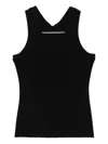 Norma Kamali Black Sleeveless Tank Top In Black