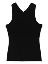 Norma Kamali Black Sleeveless Tank Top In Black