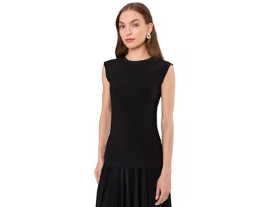 Norma Kamali Sleeveless Twist Top In Black