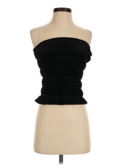 Pre-owned Norma Kamali Sleeveless Top Black Strapless Neckline Tops