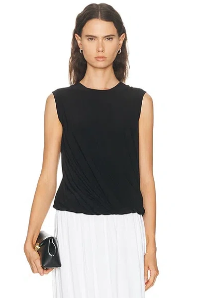 Norma Kamali Sleeveless Twist Top In Black