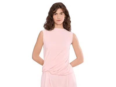 Norma Kamali Sleeveless Twist Top In Pink