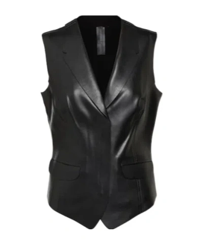 Norma Kamali Sleeveless Vest In Black