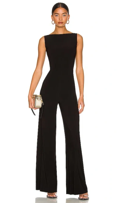 Norma Kamali Sleeveless X Straight Leg Jumpsuit
