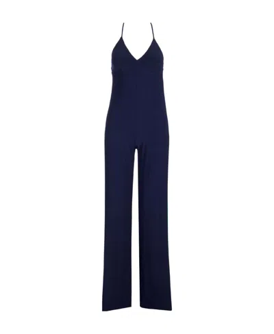 Norma Kamali Sling Wide-legged Jumpsuit In Black