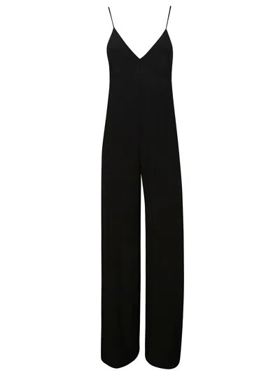 Norma Kamali Underwire Fishtail Jumpsuit In Black